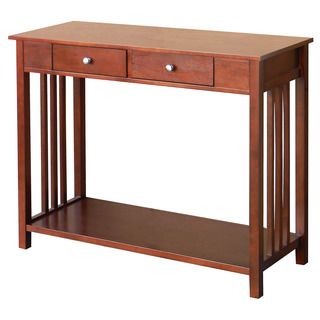 Hollydale Chestnut Mission Style Console Table