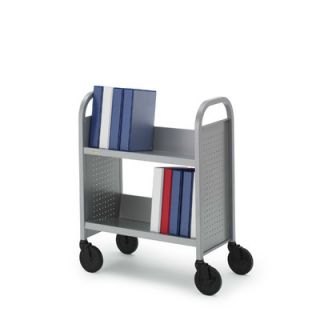 Bretford Contemporary Single Sided Booktruck with Two Slanted Shelves BOO227 