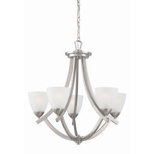 Thomas Lighting THO TK0006217 Charles 5 light Chandelier with Etched glass