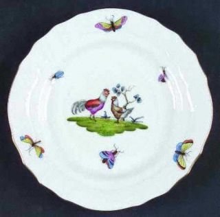 Herend Chanticleer Bread & Butter Plate, Fine China Dinnerware   Chickens, Butte