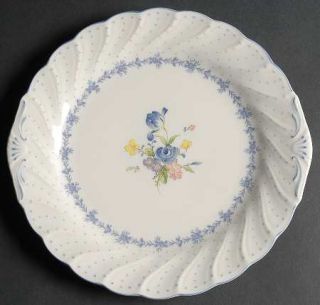 Nikko Blue Peony Party/Serving/Chip & Dip Plate, Fine China Dinnerware   Blossom