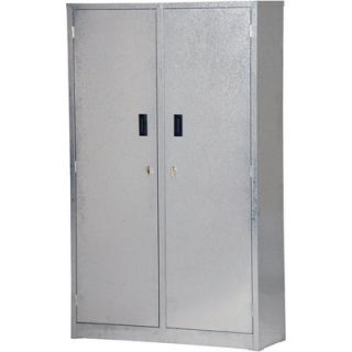 Vestil Galvanized Storage Cabinet   44in.W x 15in.D x 72in.H, 10 Shelves,