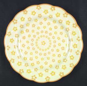 Franciscan Country French Dinner Plate, Fine China Dinnerware   Yellow Flowers,W
