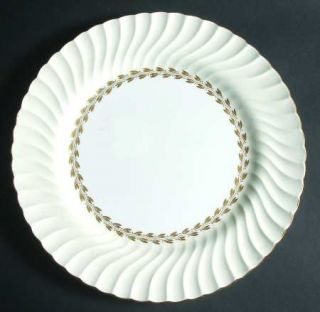 Minton Cheviot Gold 12 Chop Plate/Round Platter, Fine China Dinnerware   Gold I