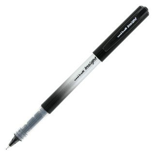 Uni ball Insight 0.7mm Fine point Black Ink Rollerball Pen (pack Of 12)