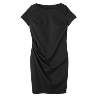 Merona Womens Twill Ruched Dress   Black   4