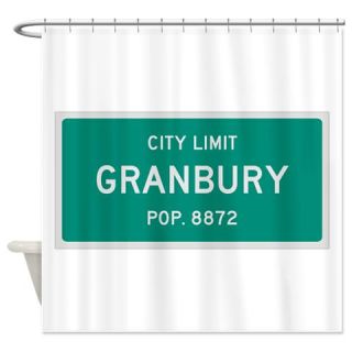  Granbury, Texas City Limits Shower Curtain  Use code FREECART at Checkout