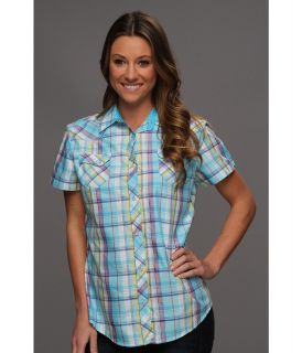 Kuhl Tumbler S/S Shirt Womens Short Sleeve Button Up (Blue)