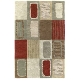 Lawrence Multicolored Dimensions Hand tufted Wool Rug (96 X 13)