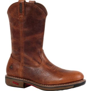 Rocky Ride 11In. Waterproof Western Boot   Palomino, Size 12 Wide, Model# 4181