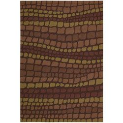 Nourison Hand Hooked Fantasy Brick Abstract Rug (19 X 29)