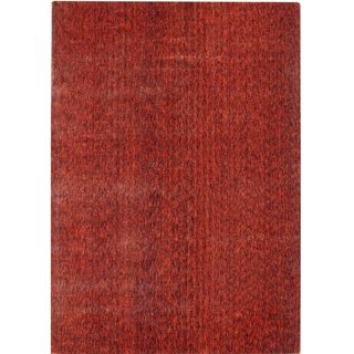 Hand knotted Mirage Rust Viscose Rug (8 X 10)