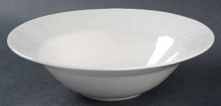 Gibson Designs Country Hill Soup/Cereal Bowl, Fine China Dinnerware   All White,