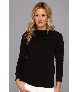 Mod o doc Shadow Cotton Cowl Neck Pullover Womens Long Sleeve Pullover (Black)