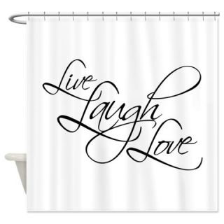  Live, Laugh, Love Shower Curtain  Use code FREECART at Checkout