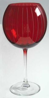 Mikasa Cheers Ruby Balloon Wine   Red Bowl, Mutimotif Etchings