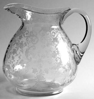 Cambridge Chantilly Doulton Pitcher With Modified Handle   Stem #3625, Etched