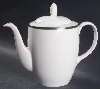 Royal Doulton Oxford Green (Indonesia) Coffee Pot & Lid, Fine China Dinnerware  