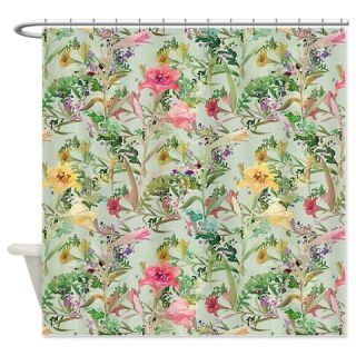  Colorful Floral Pattern Shower Curtain  Use code FREECART at Checkout