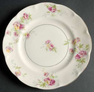 Haviland Dorset Salad Plate, Fine China Dinnerware   New York, Floral     Rim