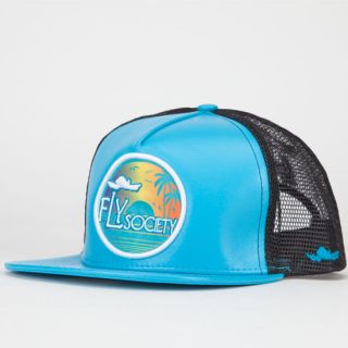 Fly Life Mens Trucker Hat Turquoise One Size For Men 227197241