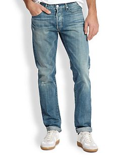 3x1 M3 Houston Selvedge Straight Slim Jeans   Blue