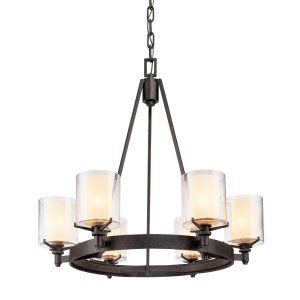 Troy Lighting TRY F1716FR Arcadia 6 Light Chandelier