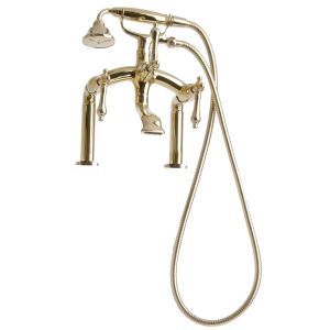 Giagni TDTF MB Traditional Deck Mount Tub Faucet with Metal Lever Handles