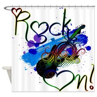  Rock On Shower Curtain  Use code FREECART at Checkout