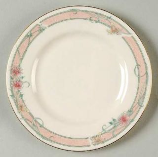 Royal Doulton Ribbons & Flowers Bread & Butter Plate, Fine China Dinnerware   Gr