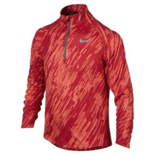 Nike Element Jacquard Half Zip Long Sleeve Boys Running Top   Light Crimson