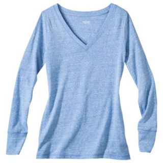 Mossimo Supply Co. Juniors Long Sleeve V Tee   Bluebell S(3 5)