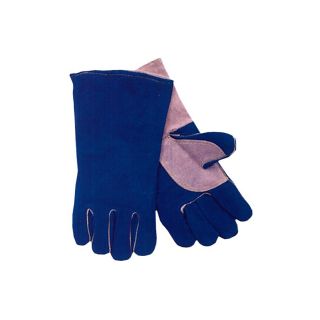 Anchor 700gc Large Welding Glove (BlueResistance Heat and abrasion Split CowhideLining COMFOflexStyle Standard, Reinforced Palm and ThumbLength 14 inchesCuff Length 4 inchesCuff Style Leather CuffColor BlueResistance Heat and abrasion)