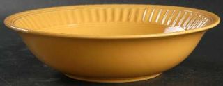  Italiana Dark Yellow 9 Round Vegetable Bowl, Fine China Dinnerware   A