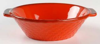 Metlox   Poppytrail   Vernon Red Rooster Red 9 Round Vegetable Bowl, Fine China
