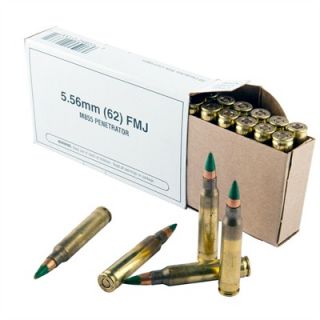 Winchester Ammo 5.56x45 Nato 62gr M855 Penetrator Fmj   M855 Penetrator 5.56x45mm Nato 62gr Fmj 20/Box