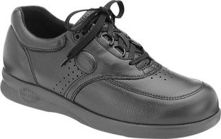 Mens Softspots Grand Prix   Black Leather Casual Shoes