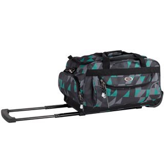 Calpak Champ Puzzle 21 inch Carry On Rolling Upright Duffel Bag (PuzzleWeight 5.80 lbsPockets Exterior zippered front and side pocketsShoulder Strap YesHandle ExtendableClosure ZipperExterior Dimensions 21 inches wide x 11 inches high x 11 inches de