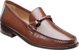 Mens Florsheim Brookfield Bit   Cognac Calfskin Moc Toe Shoes