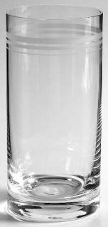 Royal Doulton Ruban Highball Glass   Monique Lhuillier, Clear, Frosted Bands