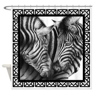  Zebras Shower Curtain  Use code FREECART at Checkout