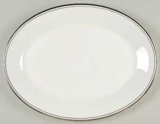 Royal Doulton Concord Platinum (Concord Shape) 13 Oval Serving Platter, Fine Ch