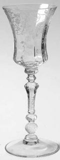 Cambridge Elaine Clear (Stem #3500, Etched) Wine Glass   Stem #3500, Clear,  Etc