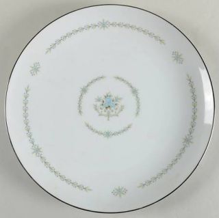 Mikasa Dundee 11 Round Platter/Chop Plate, Fine China Dinnerware   Green Leaves