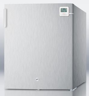 Summit Refrigeration 17.38 Medical Grade Refrigerator   Auto Defrost, 1.6 cu ft, Stainless