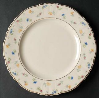 Syracuse Suzanne Dinner Plate, Fine China Dinnerware   Federal Shape, Small Flor