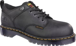 Dr. Martens Ashridge ST 5 Tie Shoe   Black Industrial Greasy Safety Shoes