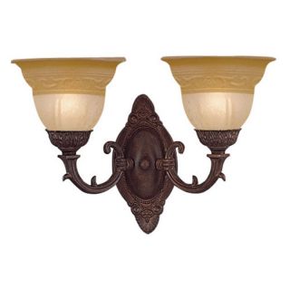 Crystorama 6302 A VB Oxford Wall Sconce   16W in. Multicolor   6302 A VB