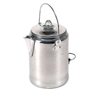 Stansport Aluminum Percolator Coffee Pot (SilverDimensions 8 inches long x 5 inches wide x 5 inches highWeight 1 pound )