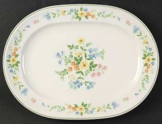 Noritake Matchmaker 13 Oval Serving Platter, Fine China Dinnerware   Versatone